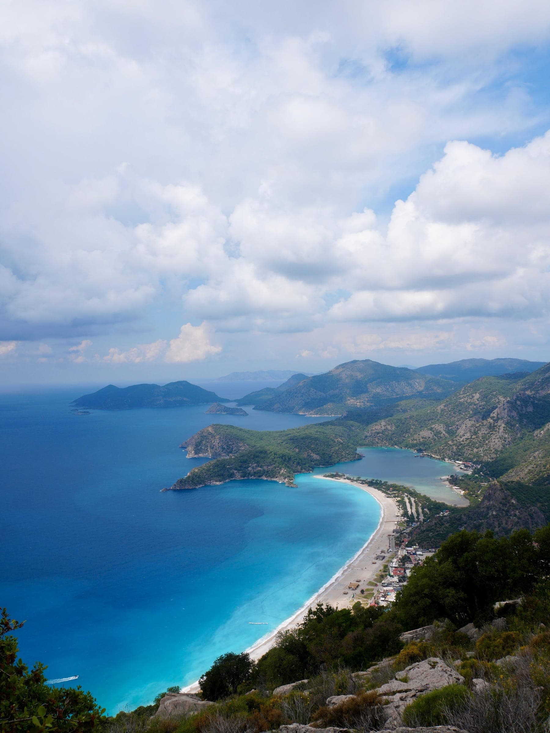 Ölüdeniz bay, the lagoon and the offshore islands from high above
